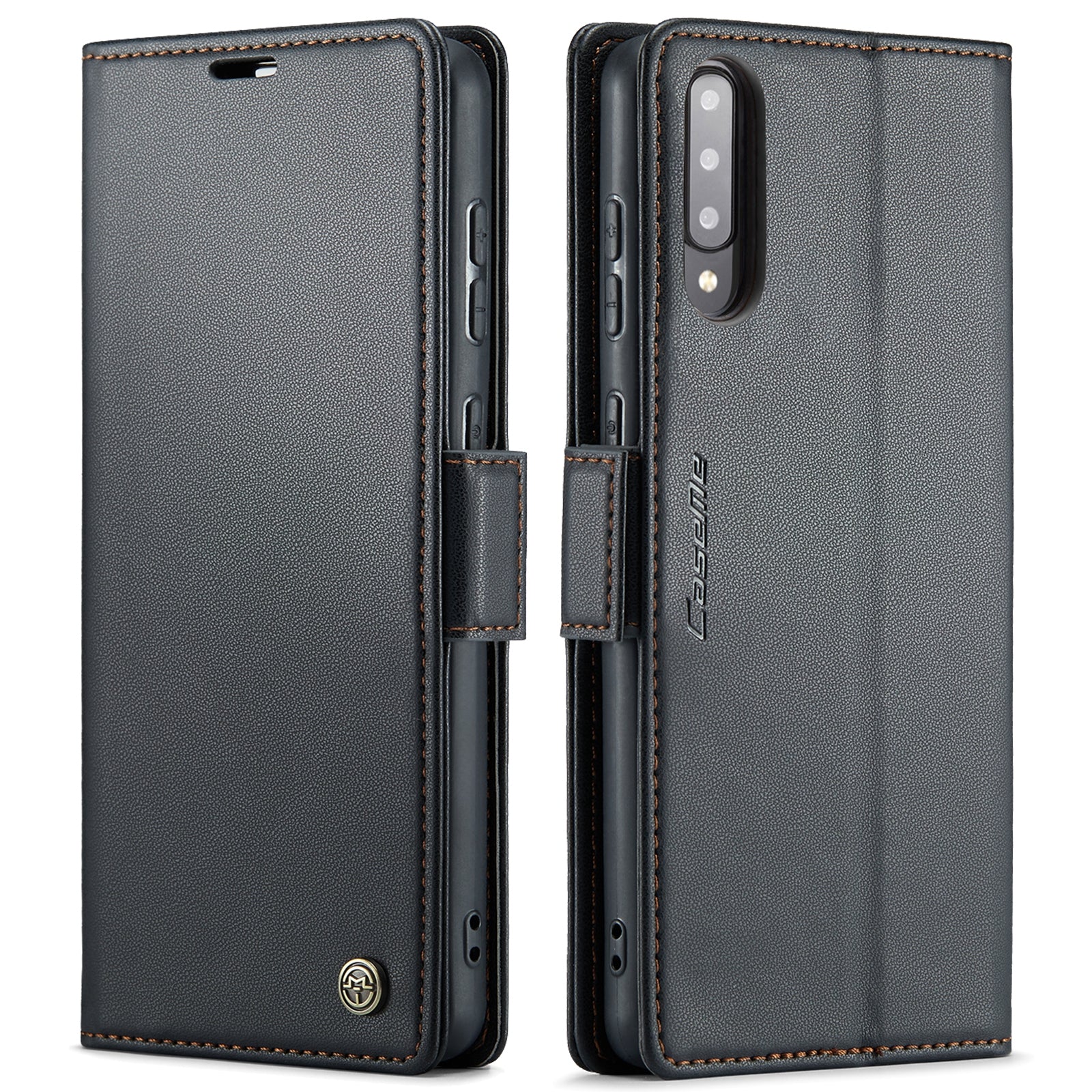 Samsung A50 Lompakko Suojakotelo Musta
