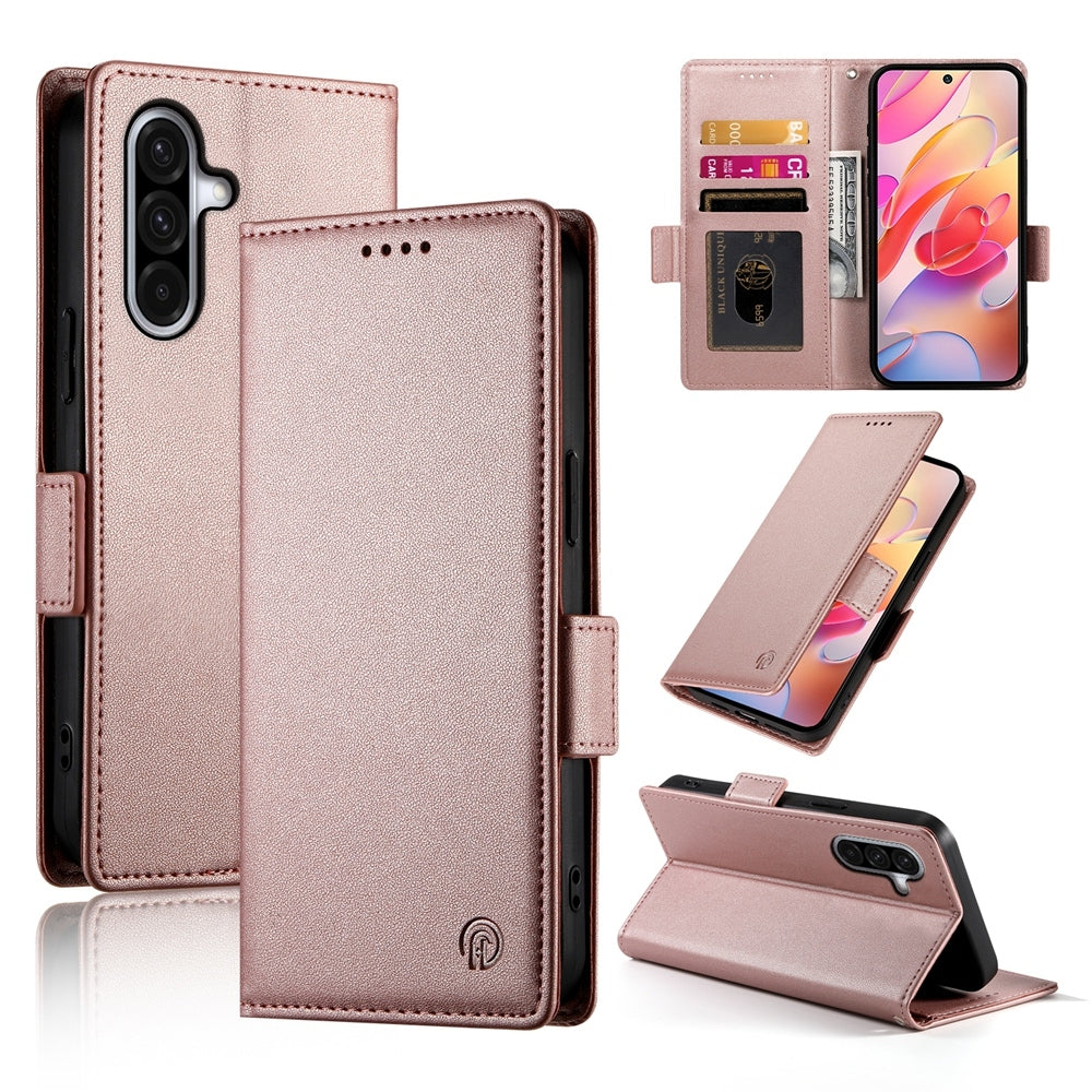 Samsung Galaxy A26 5G Lompakko suojakotelo - Ruusukulta