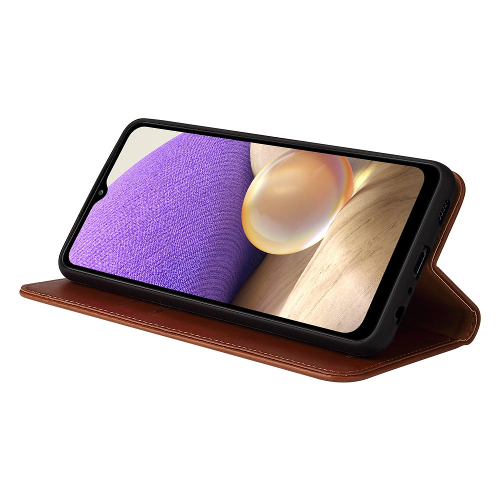 Samsung Galaxy A32 5G Unitec Plånboksfodral Brun