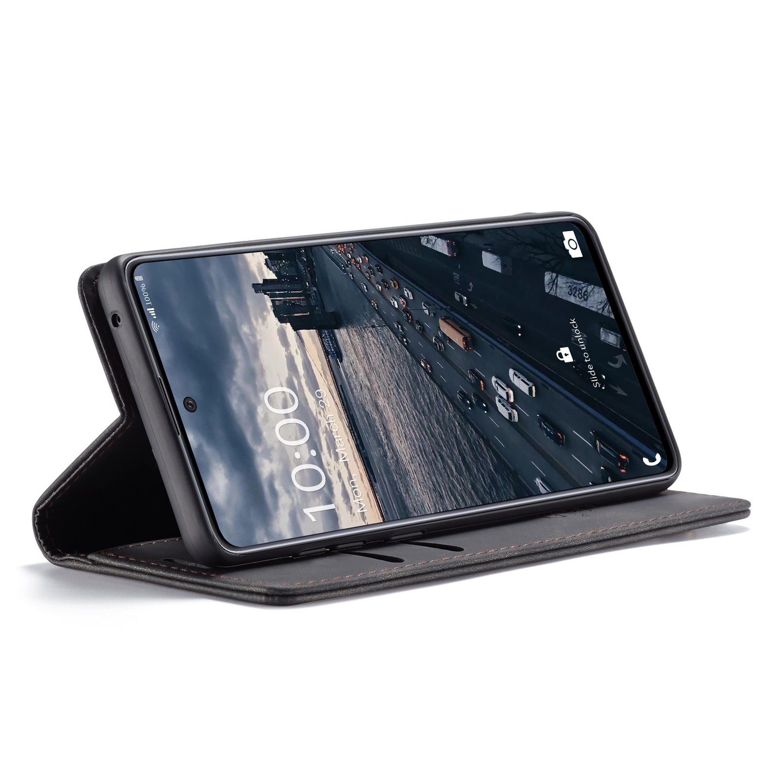 Samsung Galaxy A33 5G Lompakko Suojakotelo Musta