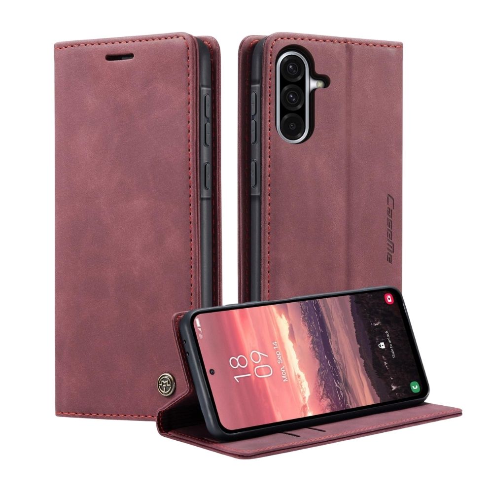 Samsung Galaxy A36 Lompakko suojakotelo - Viininpunainen