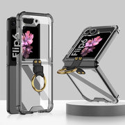 Samsung Galaxy Z Flip6 / Flip7 FE Suojakuori Sormuksella - Musta