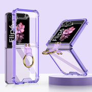 Samsung Galaxy Z Flip6 / Flip7 FE Suojakuori Sormuksella - Violetti