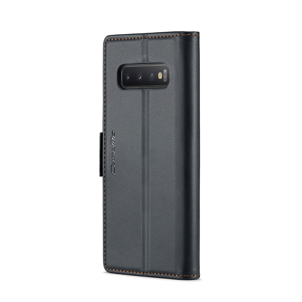 Samsung S10 Plus Unitec Lompakko Suojakotelo Musta