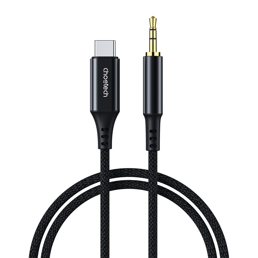 USB-C - 3,5 mm kabel 1 m svart