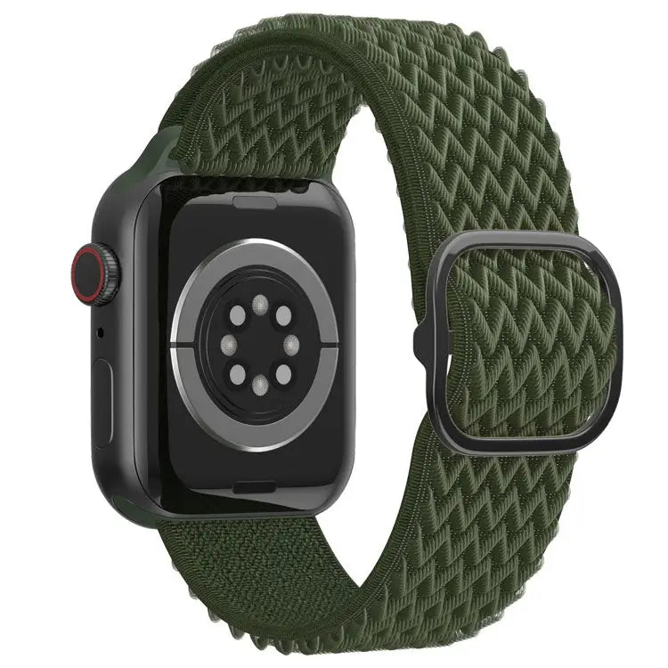 Apple Watch 38/40/41 mm Joustava nailonranneke - Vihreä