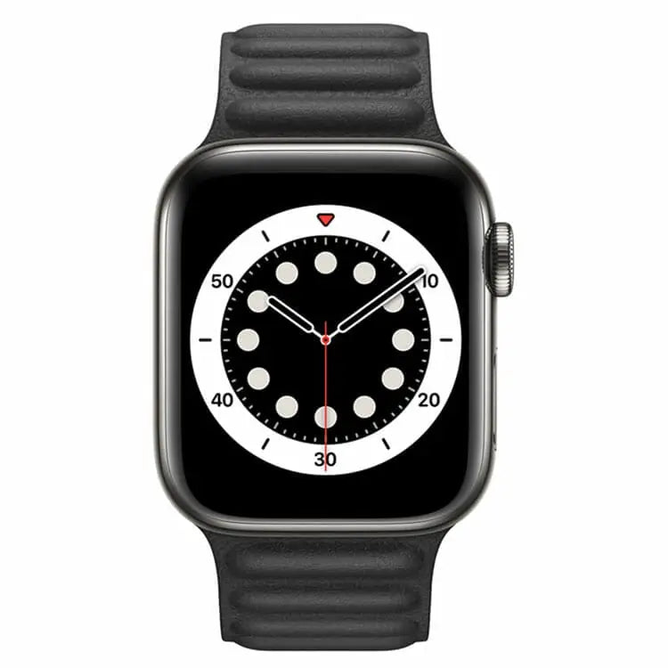 Apple Watch 38 / 40 / 41 mm Magneettinen nahkaranneke - Musta