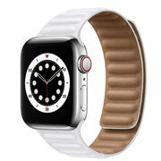 Apple Watch 38 / 40 / 41 mm Magneettinen nahkaranneke - Valkoinen