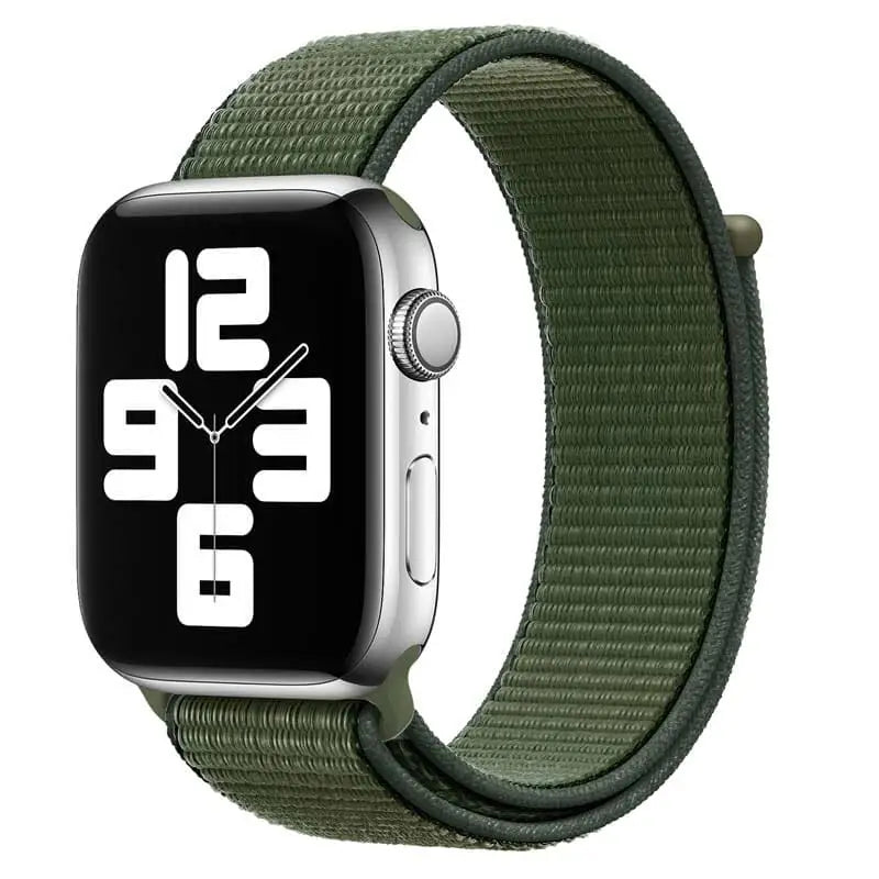 Apple Watch 38 / 40 / 41 mm Nylon ranneke - Army Green