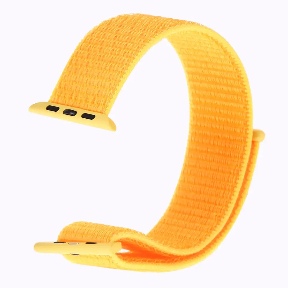 Apple Watch 38 / 40 / 41 mm Nylon ranneke - Keltainen