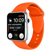 Apple Watch 38 / 40 / 41 mm Silikoniranneke - S/M - Oranssi