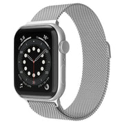 Apple Watch 42 / 44 / 45 mm Magneettinen Teräsranneke - Hopea
