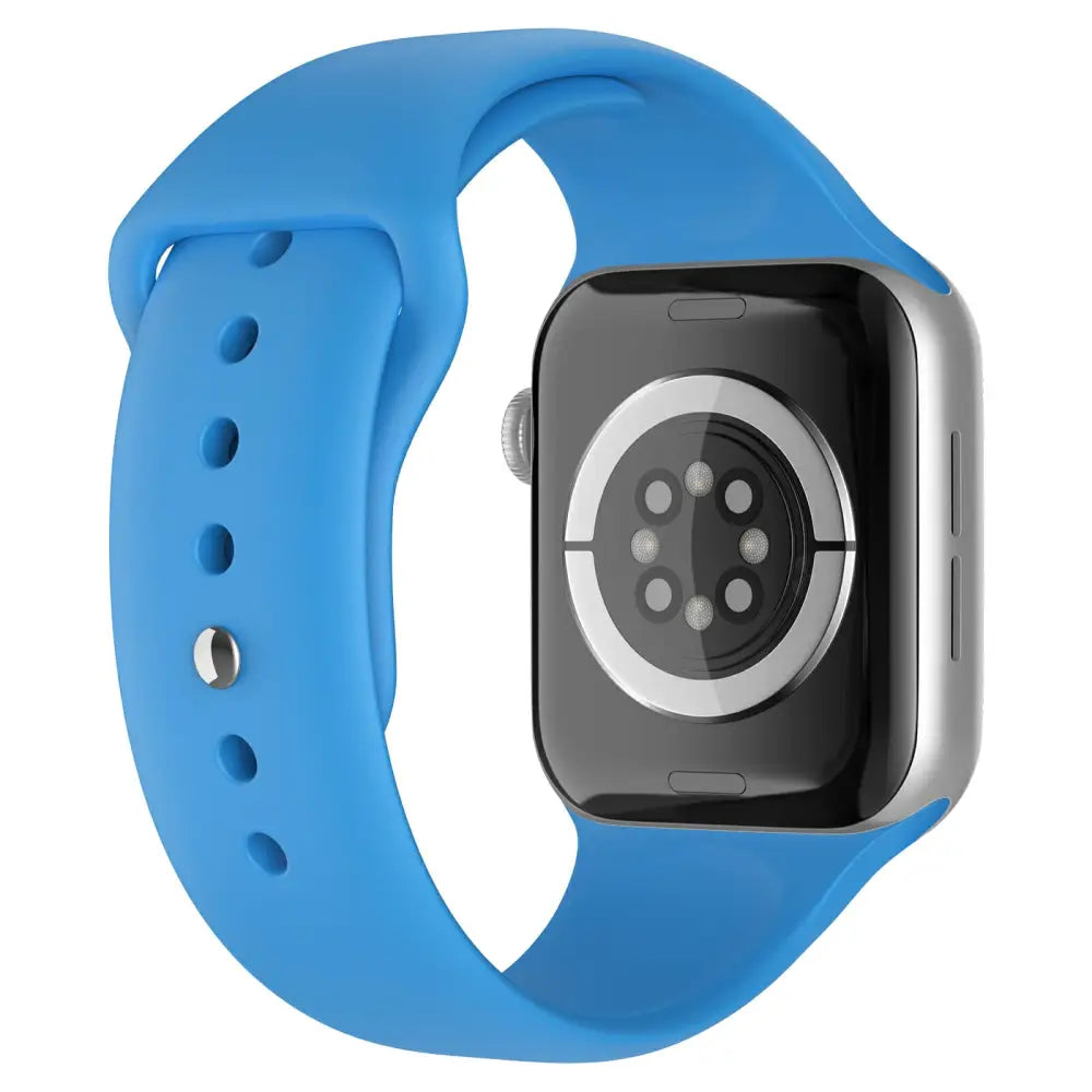 Apple Watch 42 / 44 / 45 mm Silikoniranneke - M/L - Sininen