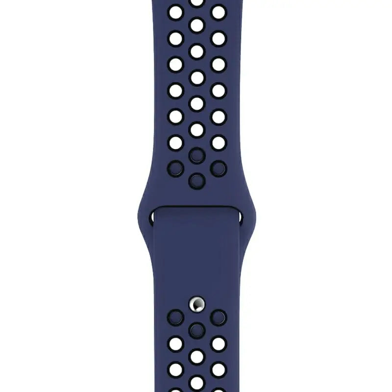 Apple Watch 42 / 44 / 45 mm Urheiluranneke - M/L - Laivastonsininen/Musta