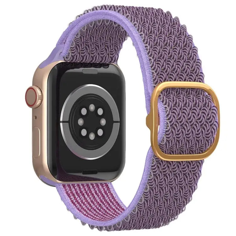 Apple Watch Joustava nailonranneke 42/44/45/49 mm - Violetti