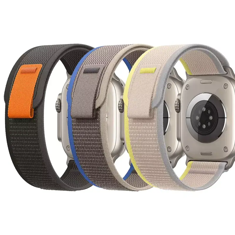 Apple Watch Trail ranneke 42/44/45/49mm - Keltainen-Beige