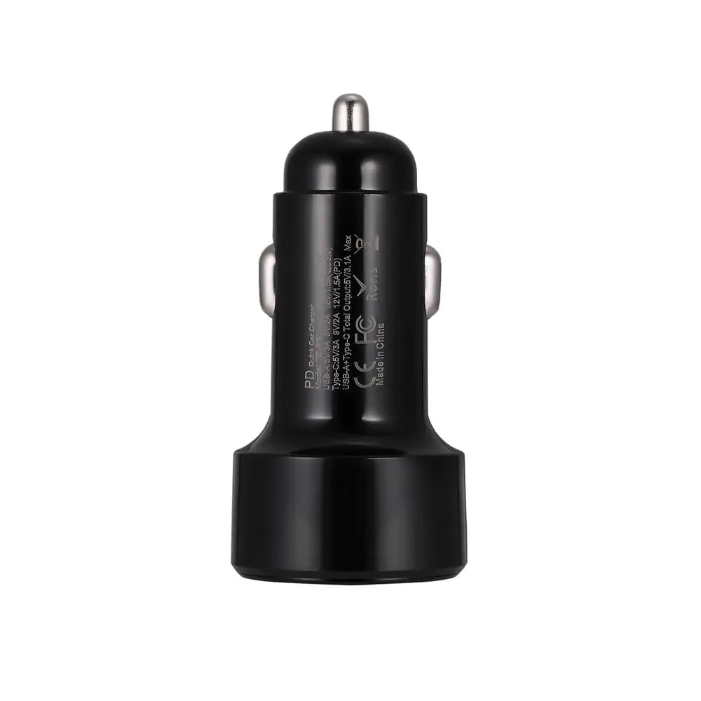 Autolaturi tupakansytyttimeen USB + USB-C