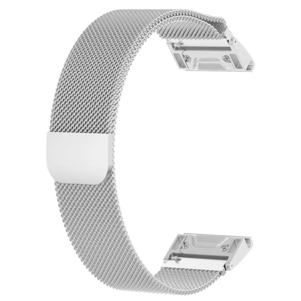 Garmin QuickFit Magneettinen teräsranneke 20mm - Hopea