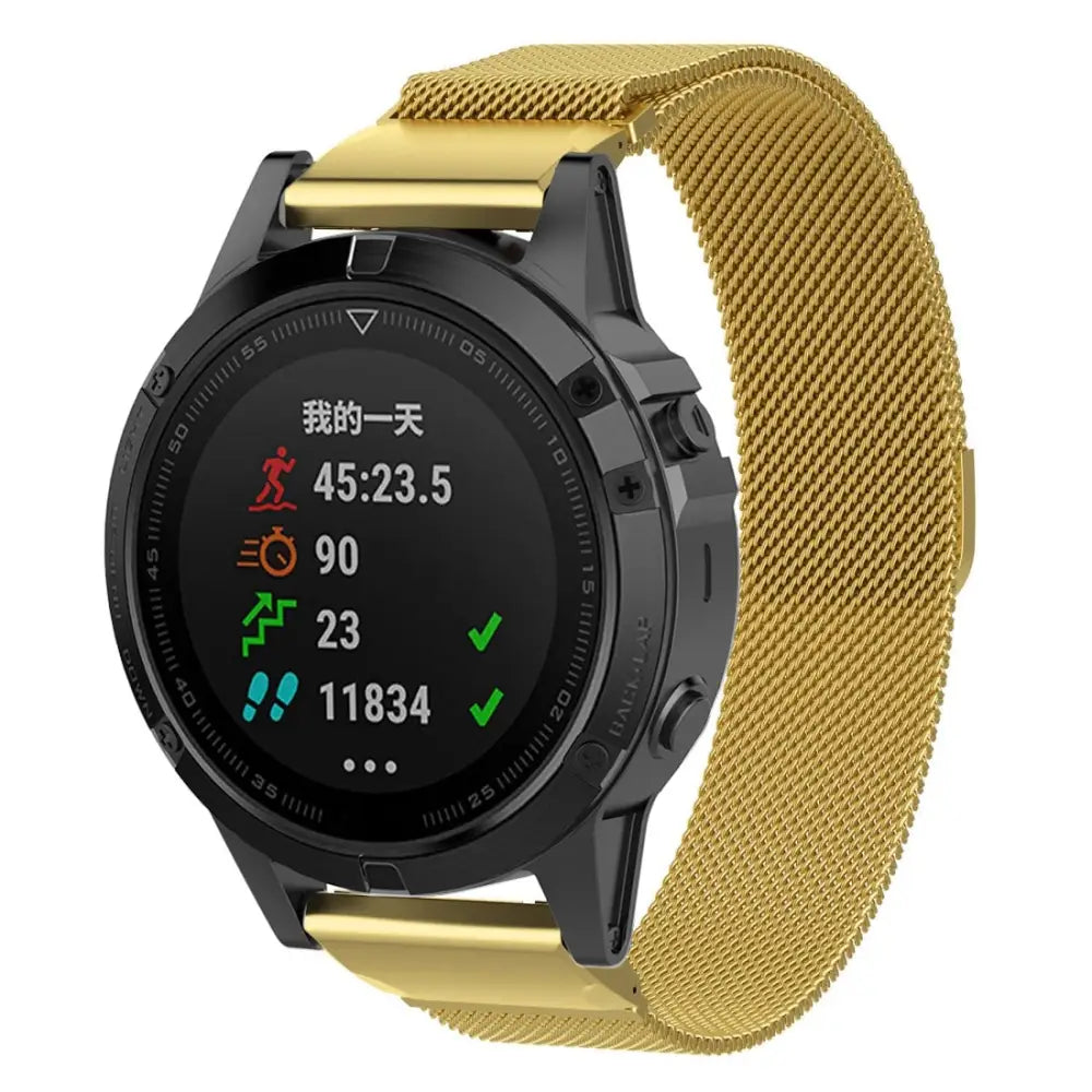 Garmin QuickFit Magneettinen teräsranneke 20mm - Kulta