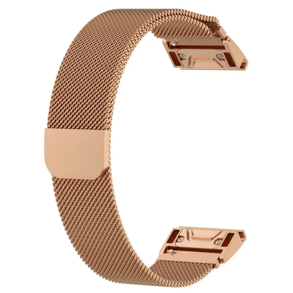 Garmin QuickFit Magneettinen teräsranneke 26mm - Ruusukulta