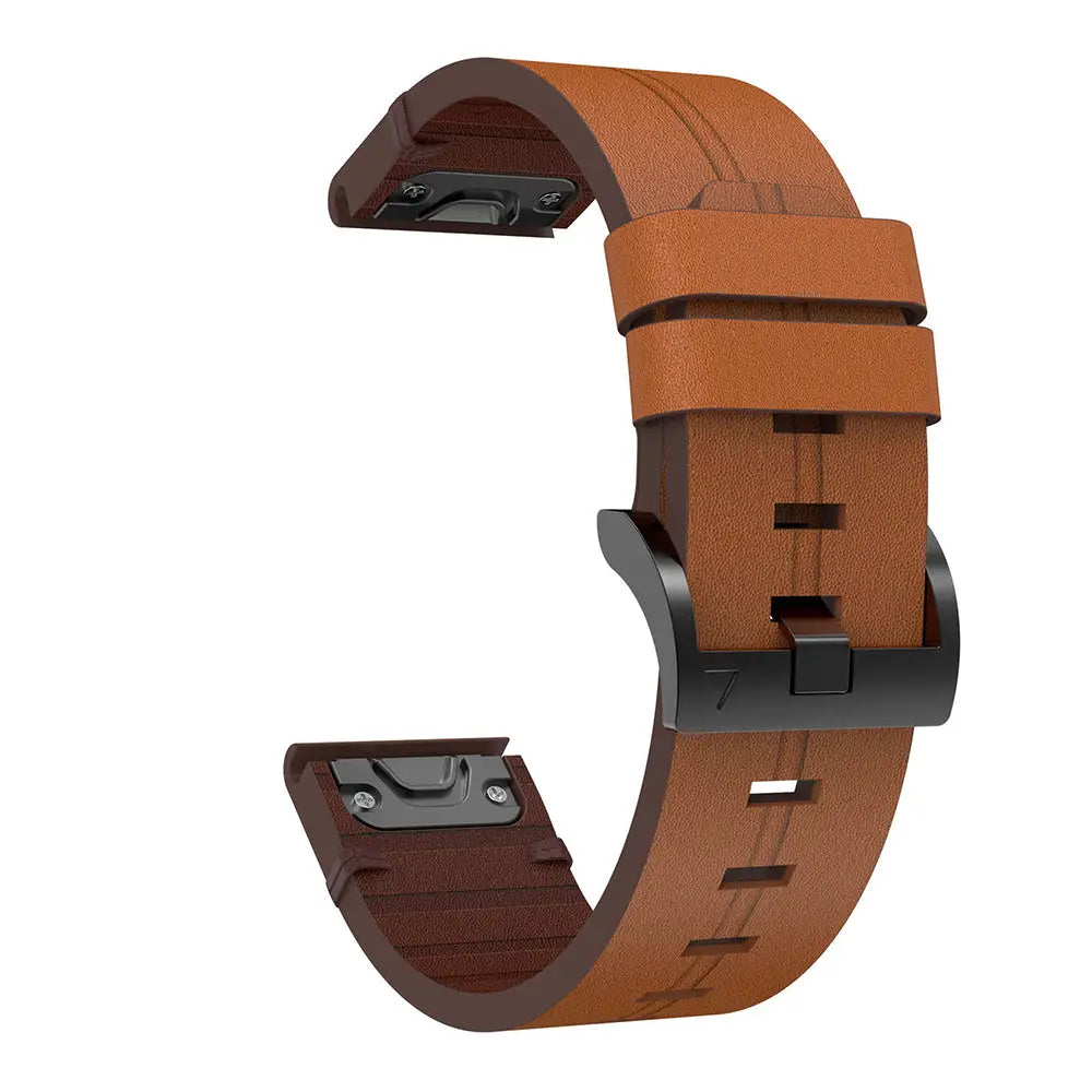 Garmin QuickFit Nahkaranneke 20mm - Ruskea