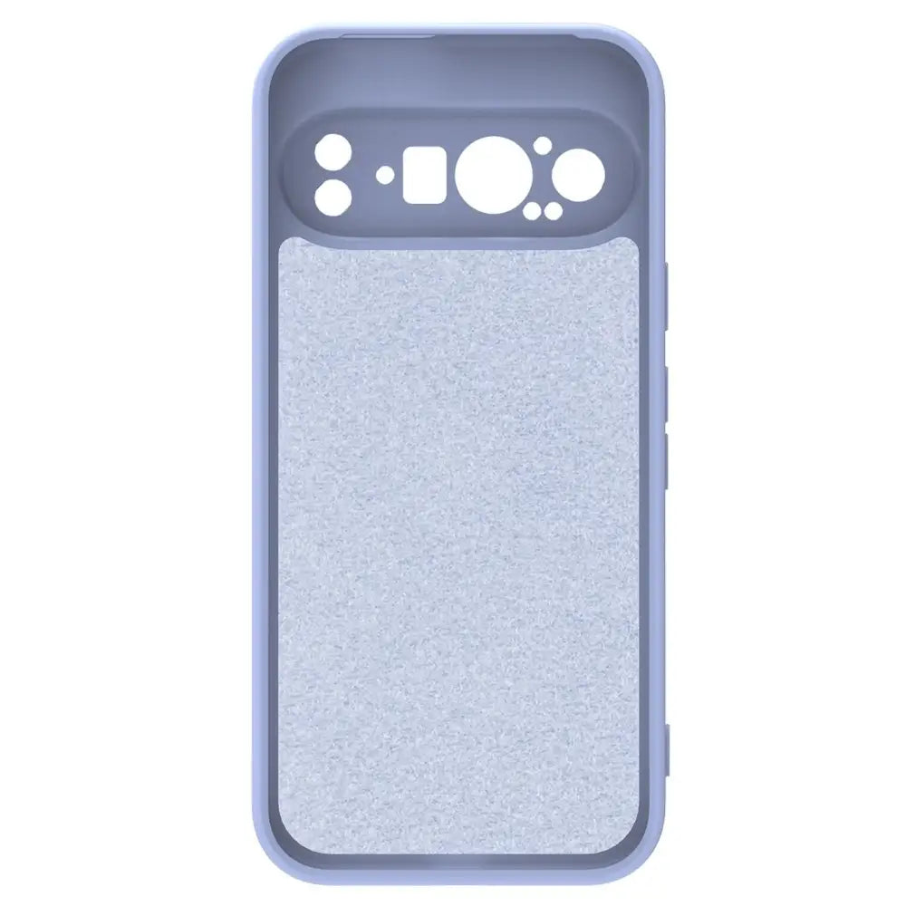 Vaalea violetti Google Pixel 9 Pro XL silikonikuori kameraleikkauksilla