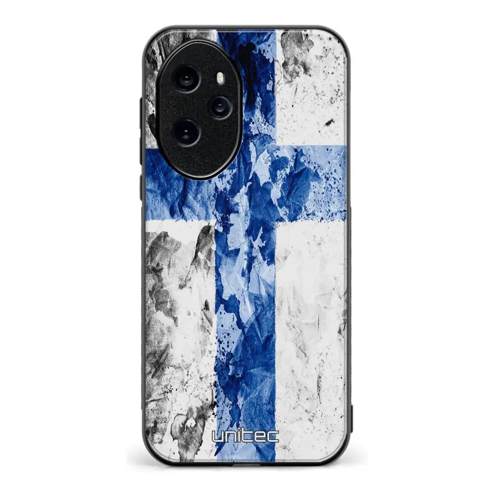 Honor 100 Pro suojakuoret - Painted Finnish Flag - Ei