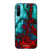 Honor 20 Lite marmori suojakuoret - Blue Red Marble - Ei