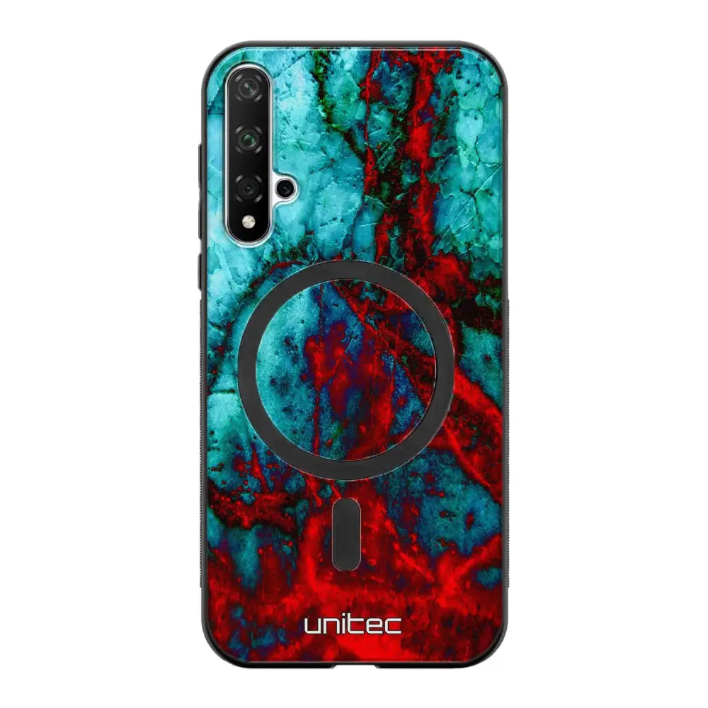 Honor 20 marmori suojakuoret - Blue Red Marble
