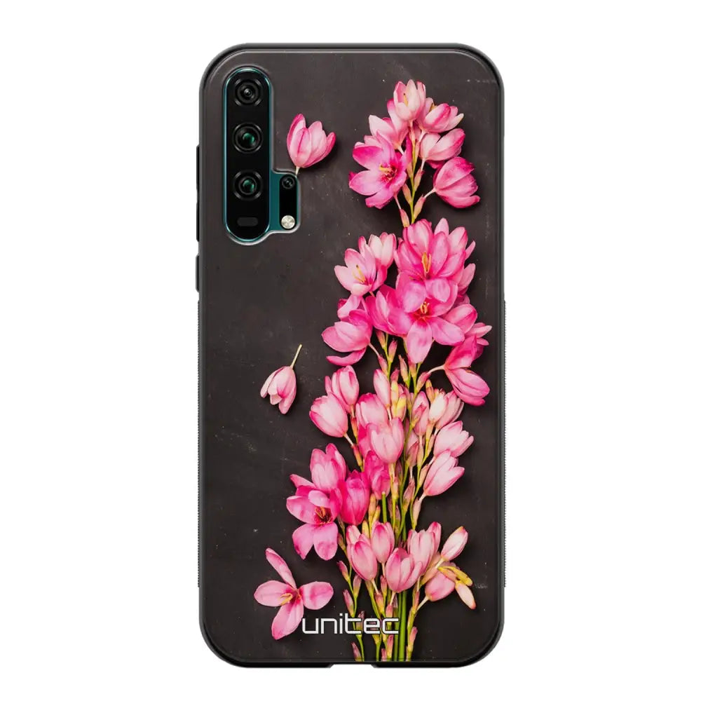 Honor 20 Pro kukka suojakuoret - Pink Flowers - Ei