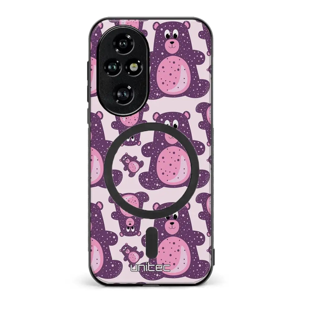Honor 200 suojakuoret - Purple Teddy Bear