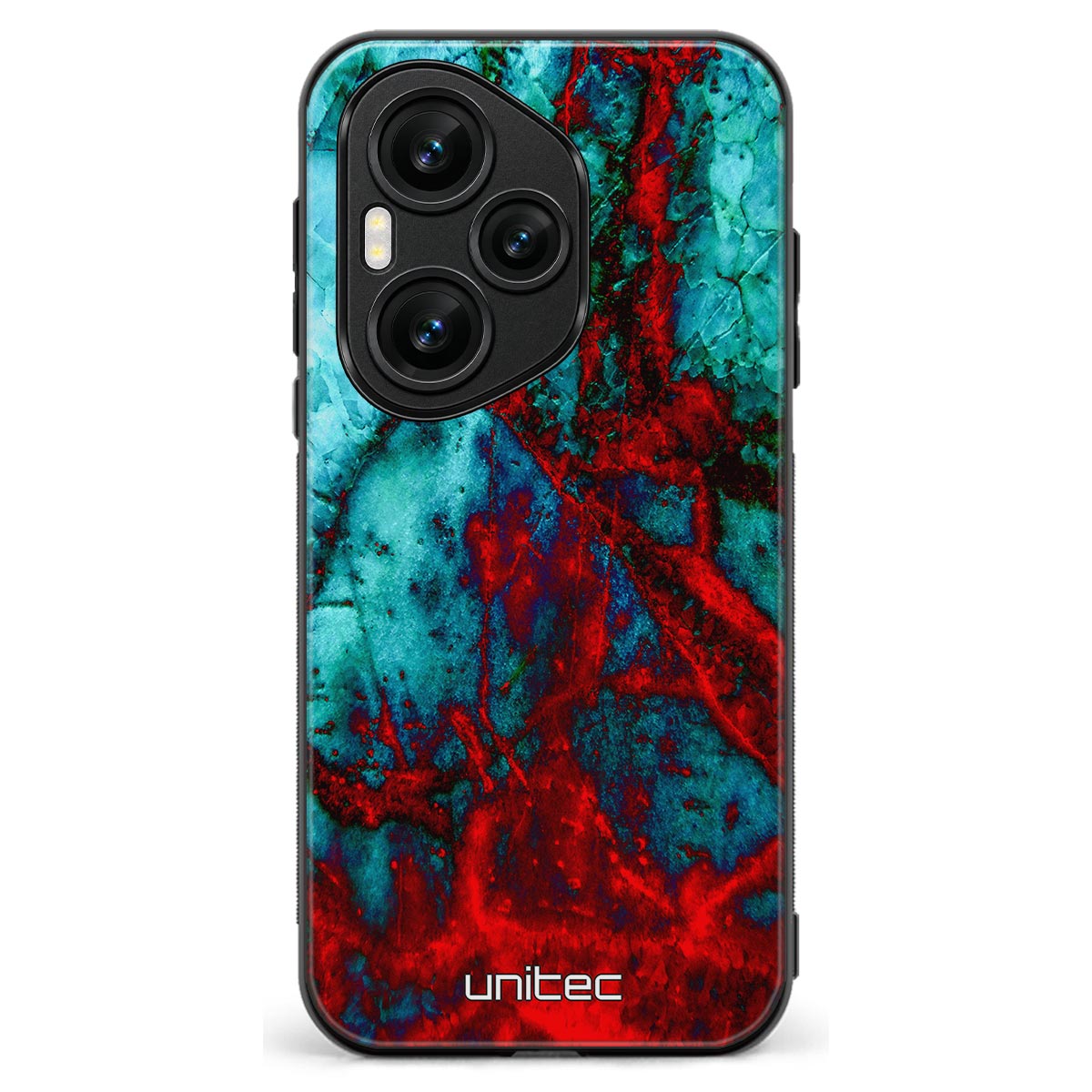 Honor 400 Pro marmori suojakuoret - Blue Red Marble