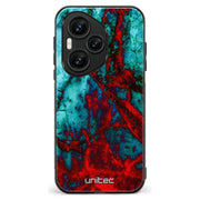Honor 400 Pro marmori suojakuoret - Blue Red Marble