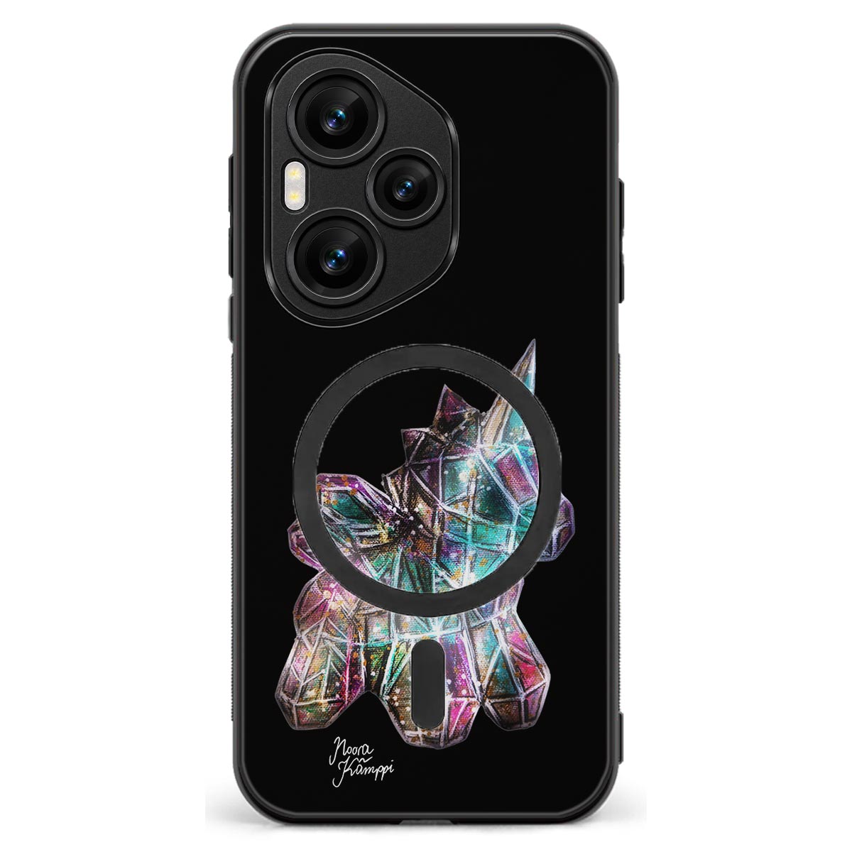 Honor 400 Pro unicorn suojakuoret - Musta - Noora Kämppi