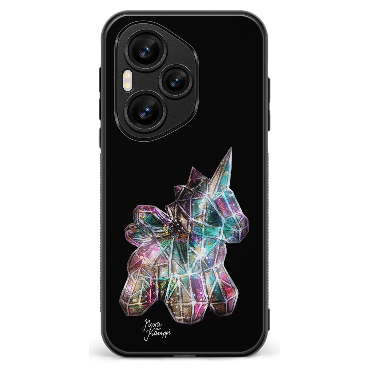 Honor 400 Pro unicorn suojakuoret - Musta - Noora Kämppi