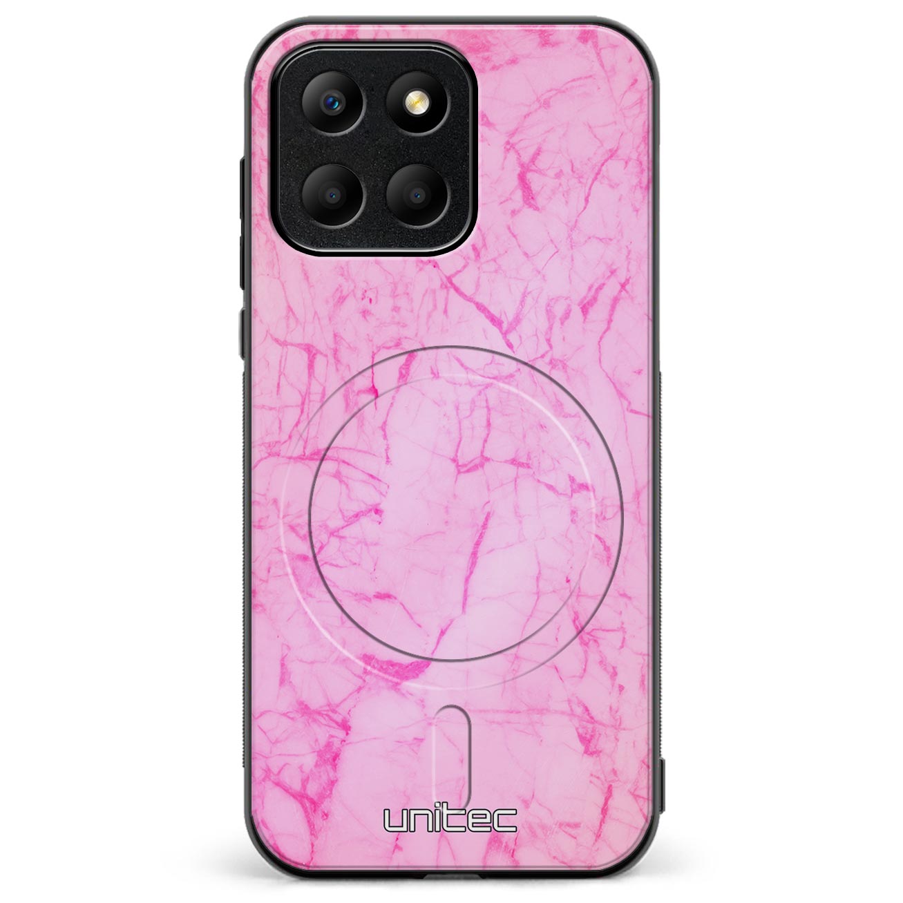 Honor 400 Smart marmori suojakuoret - Light Pink Marble