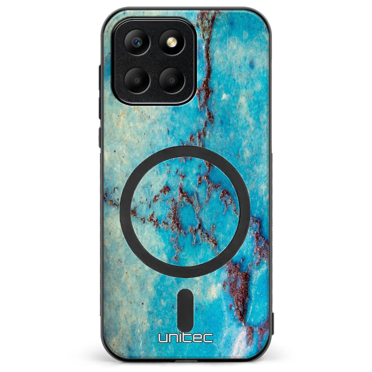 Honor 400 Smart marmori suojakuoret - Turquoise Marble
