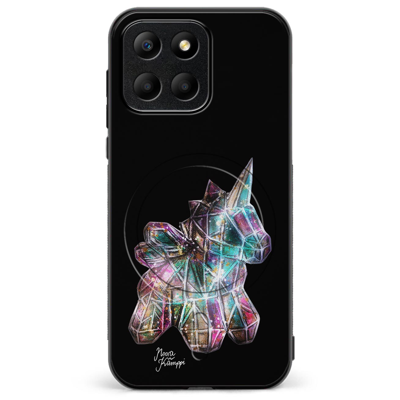 Honor 400 Smart unicorn suojakuoret - Musta - Noora Kämppi