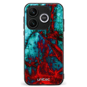 Honor 600 Lite marmori suojakuoret - Blue Red Marble