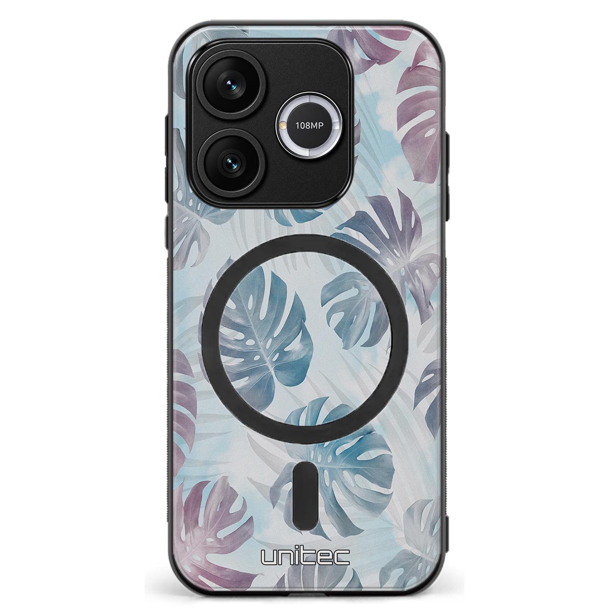 Honor 600 Lite kukka suojakuoret - Monstera Texture