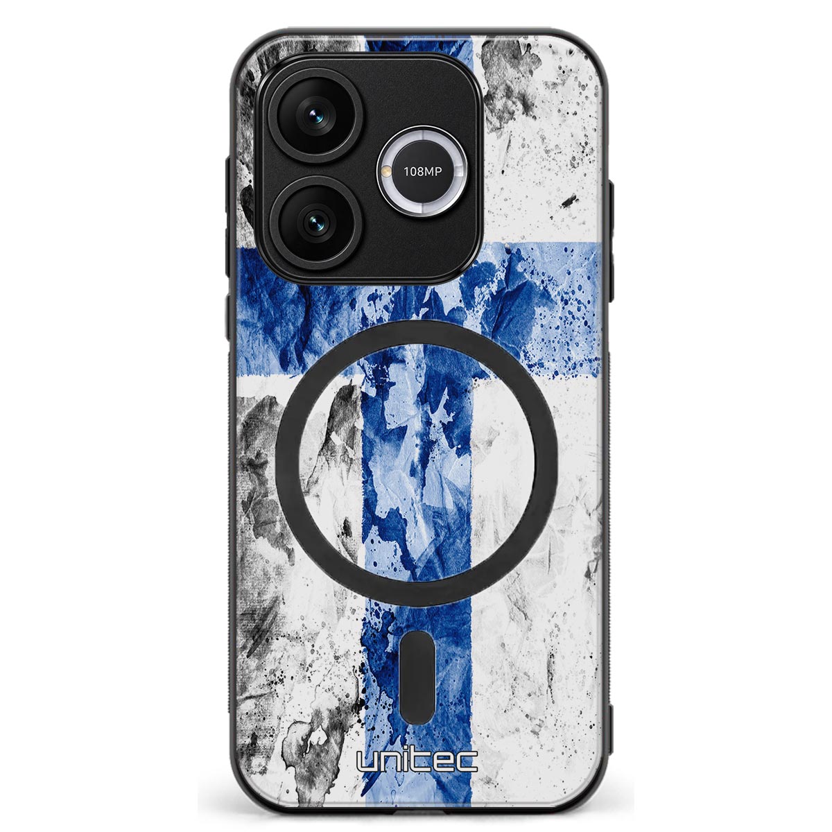 Honor 600 Lite suojakuoret - Painted Finnish Flag