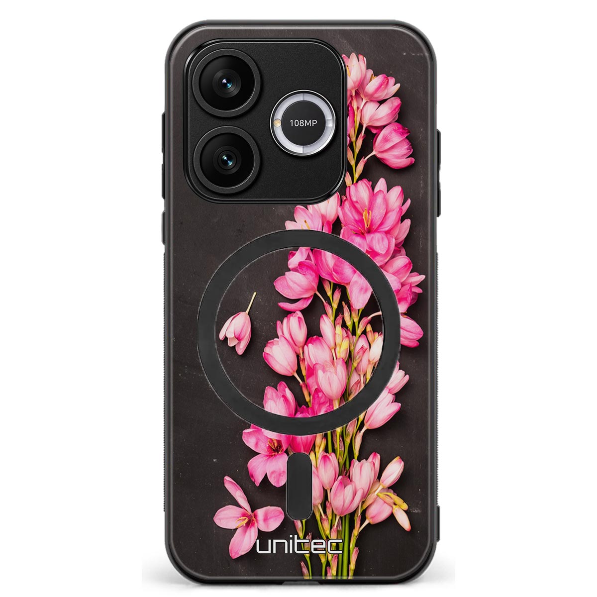 Honor 600 Lite kukka suojakuoret - Pink Flowers