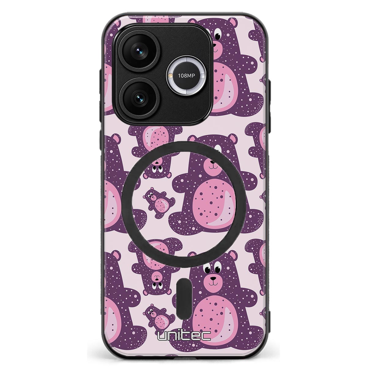 Honor 600 Lite suojakuoret - Purple Teddy Bear