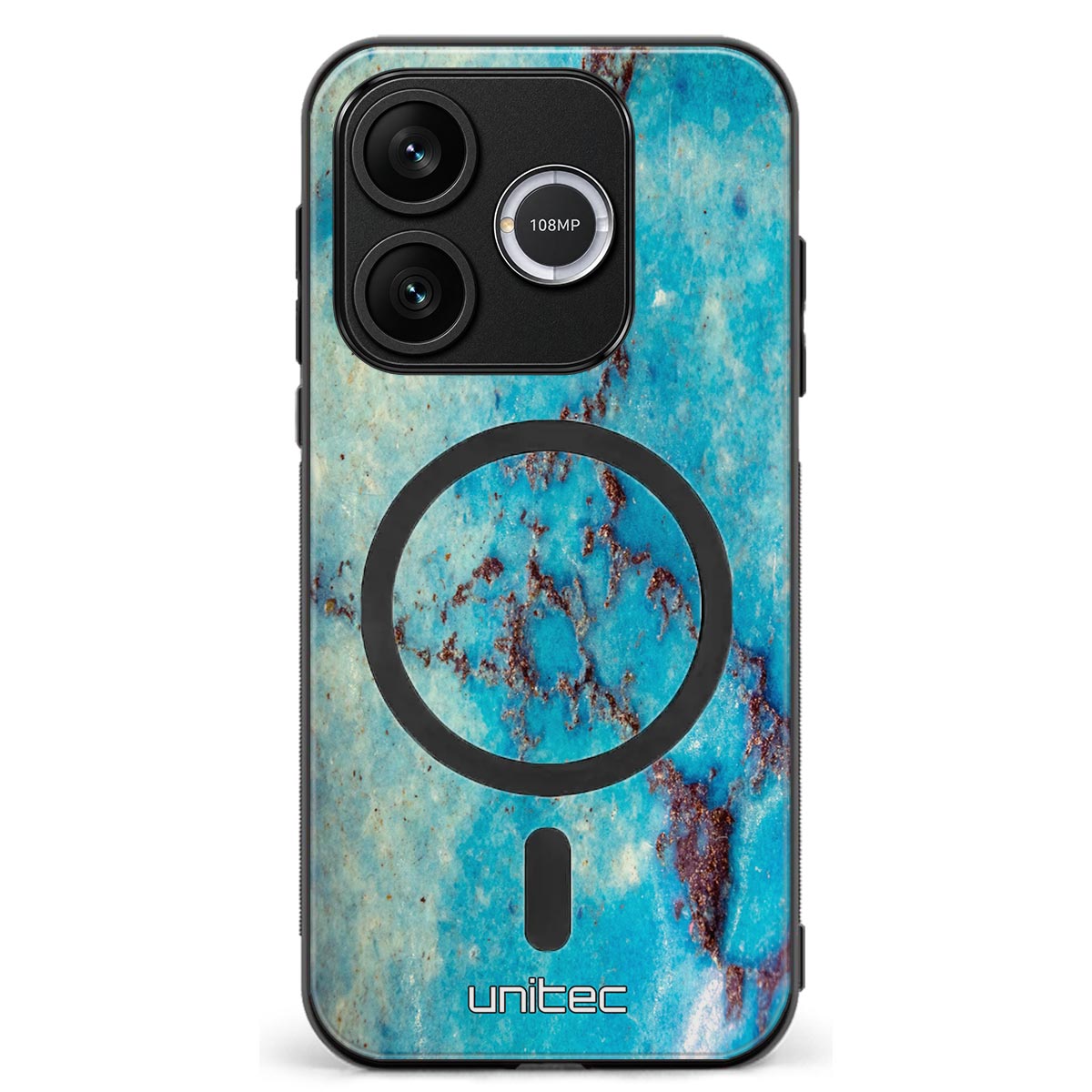 Honor 600 Lite marmori suojakuoret - Turquoise Marble