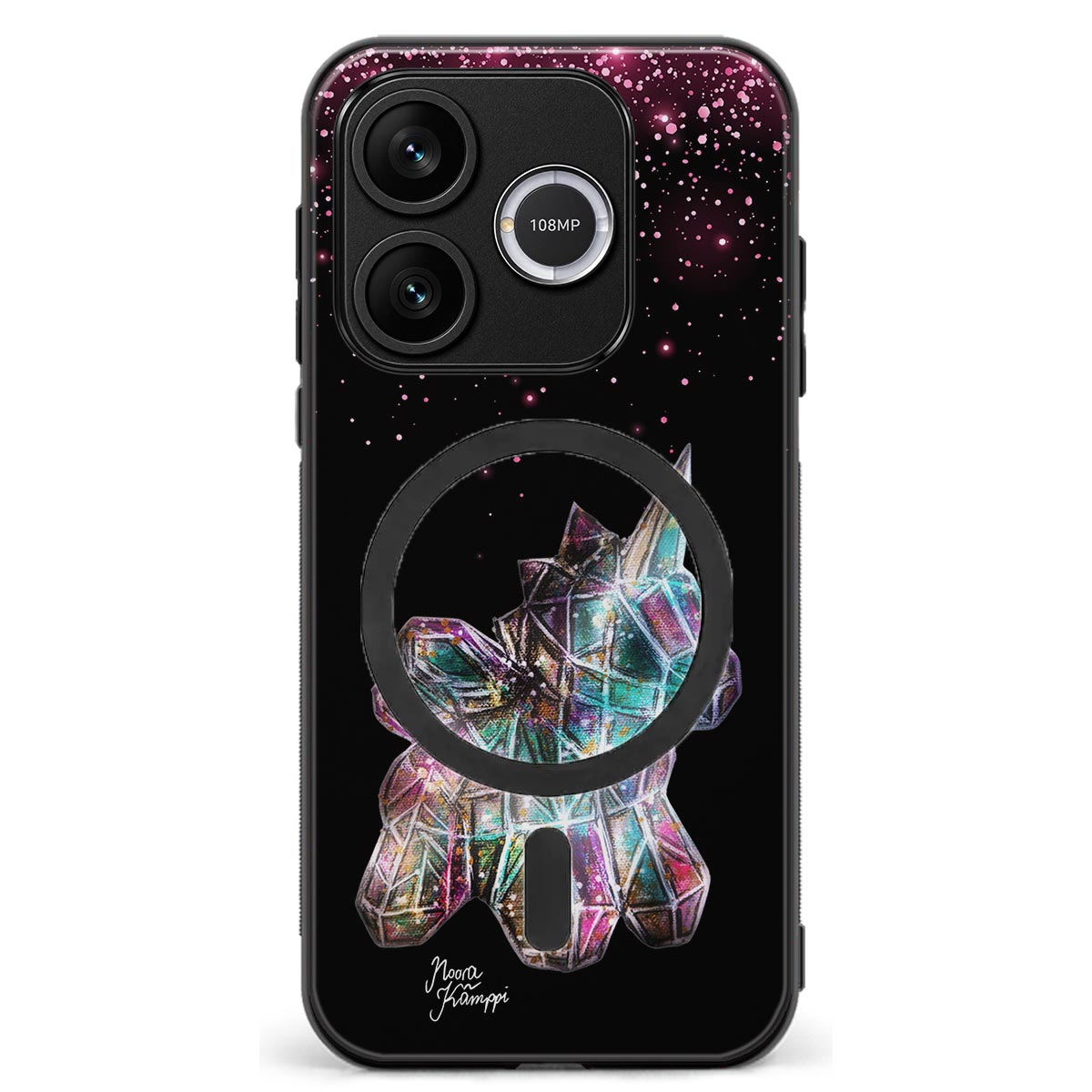Honor 600 Lite unicorn suojakuoret - Pinkki - Noora Kämppi