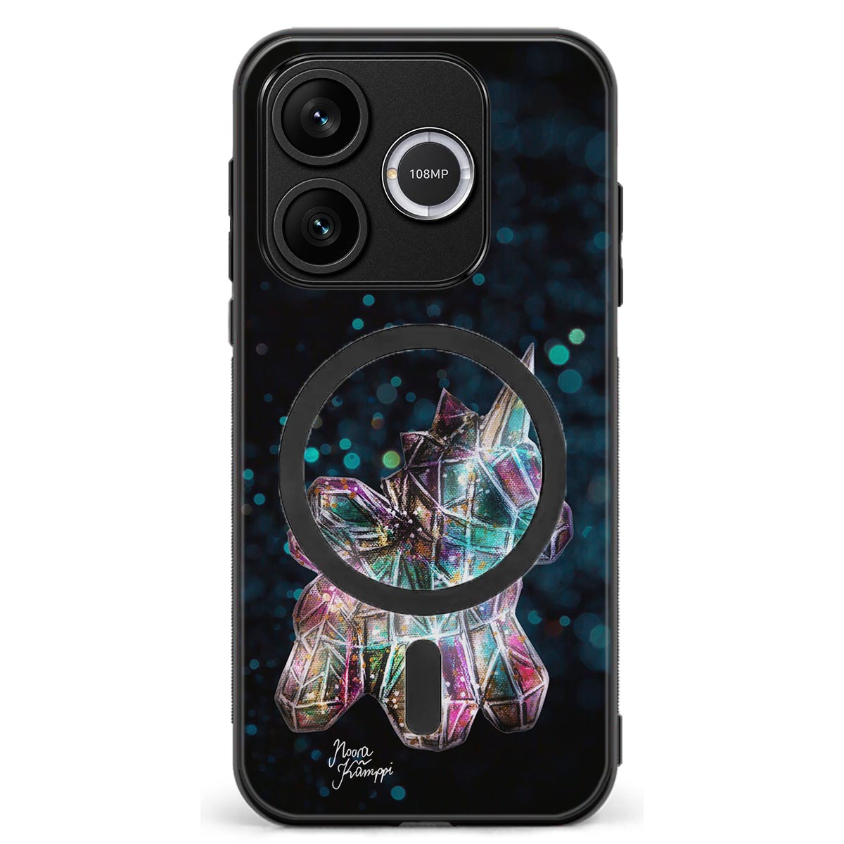 Honor 600 Lite unicorn suojakuoret - Sininen - Noora Kämppi