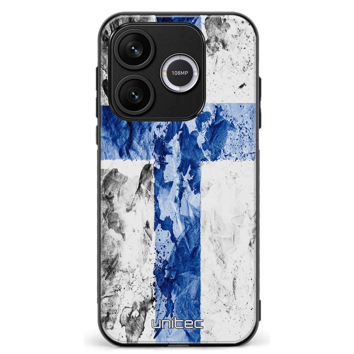Honor 600 Lite suojakuoret - Painted Finnish Flag