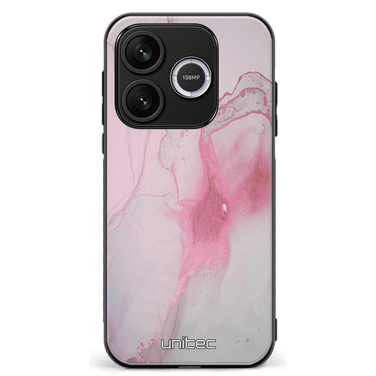 Honor 600 Lite marmori suojakuoret - Pink Pok Rie