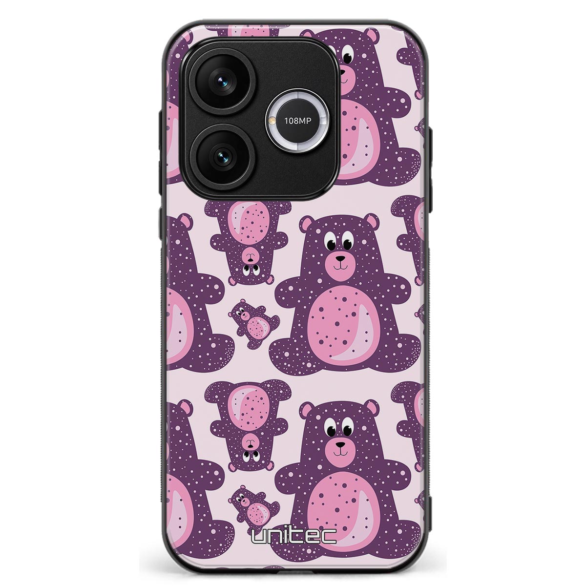 Honor 600 Lite suojakuoret - Purple Teddy Bear
