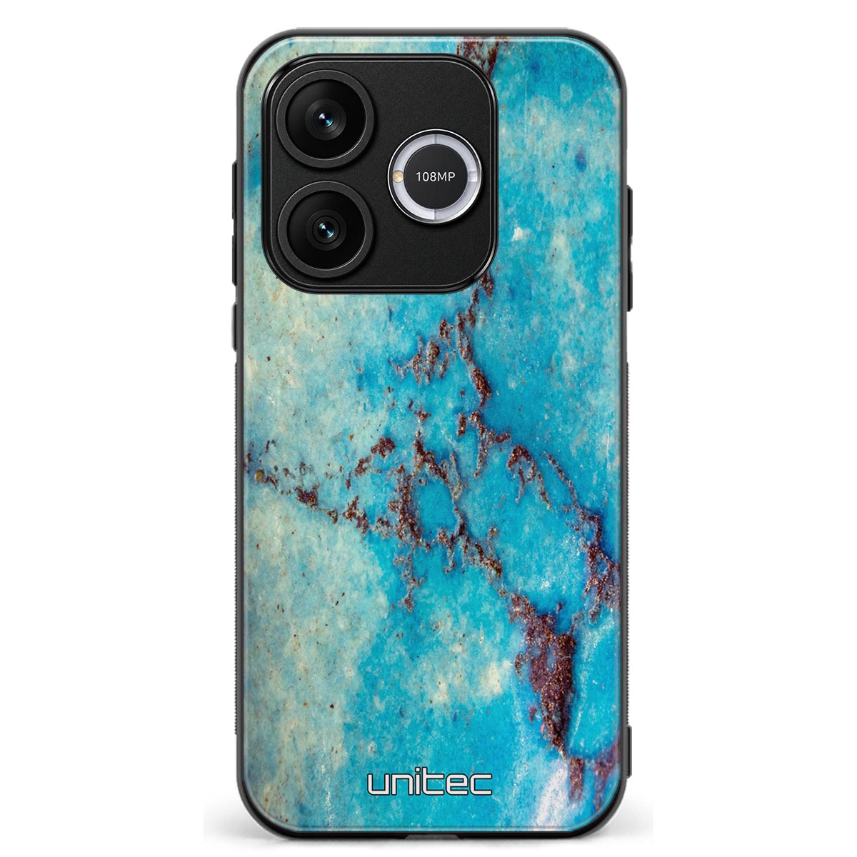 Honor 600 Lite marmori suojakuoret - Turquoise Marble